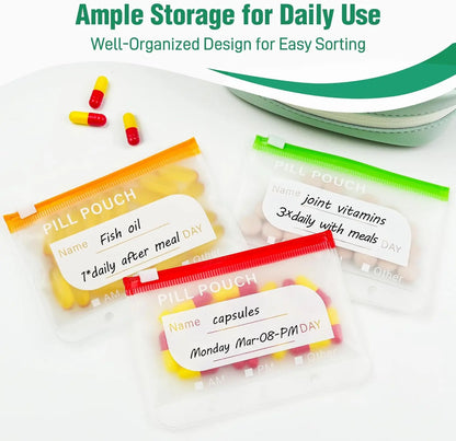 A8 Waterproof Large Pill Organizer Set for Travel and Daily Use