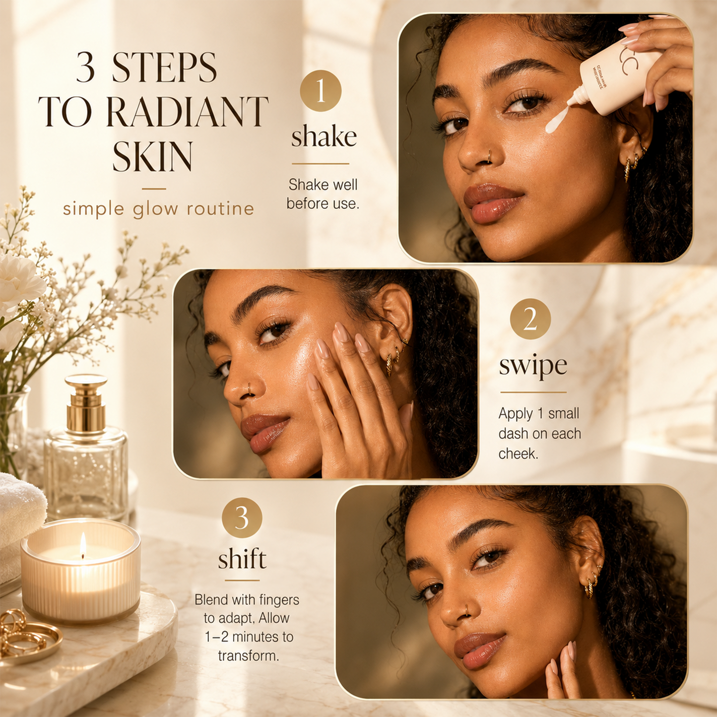 Summer Skin Essentials CC Tinted Serum & SPF 30 Mineral Setting Powder Set