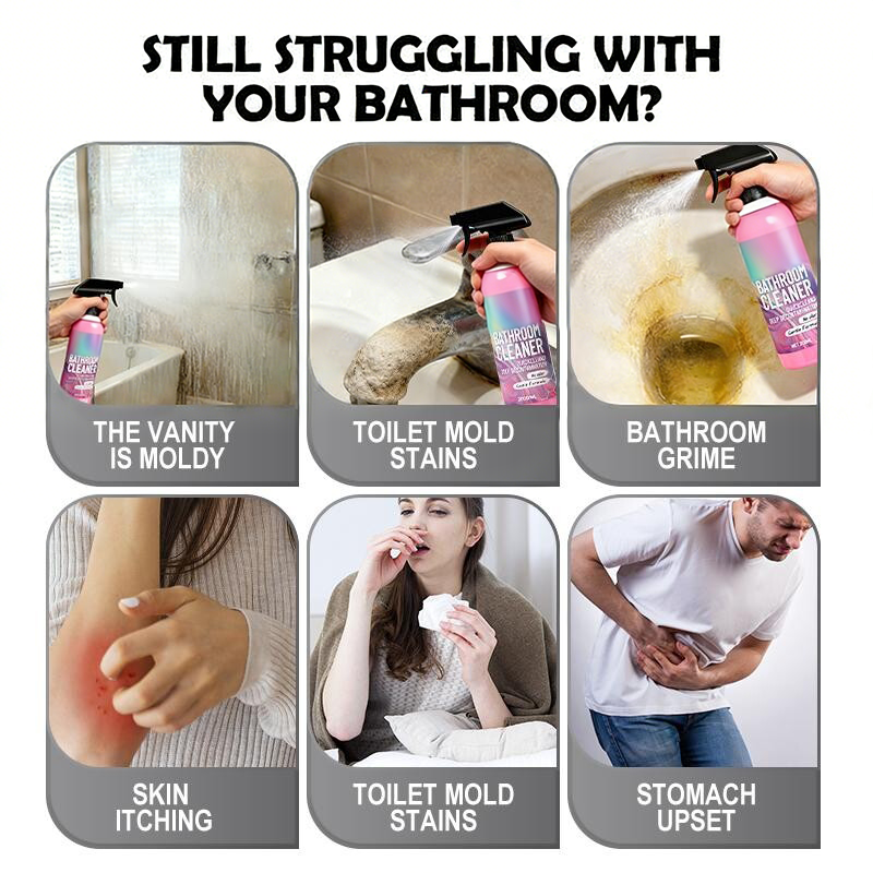 ✨✨ Bathroom Cleaner: Sparkle in Seconds, No Harsh Fumes