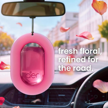 Godrej Aer O Hanging Car Freshener, Assorted Pack of 3 Car Fragrance Set Car Odor Remover Car Scents Car Perfume