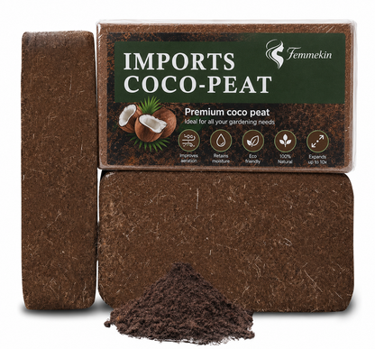350g Organic Coco Coir Brick for Plants – Expandable Coconut Fiber Growing Medium