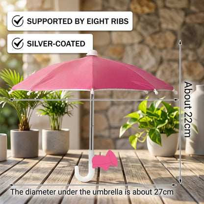 Universal Phone Umbrella Sun Shade Stand with Suction Cup