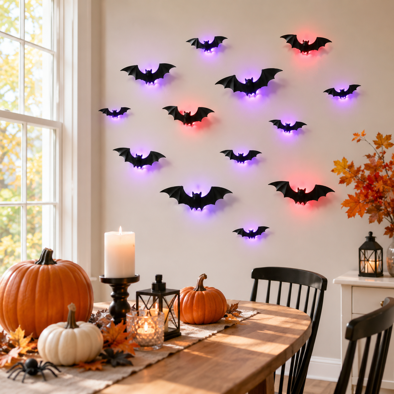 3D LED Bat Wall Lights for Halloween Decor