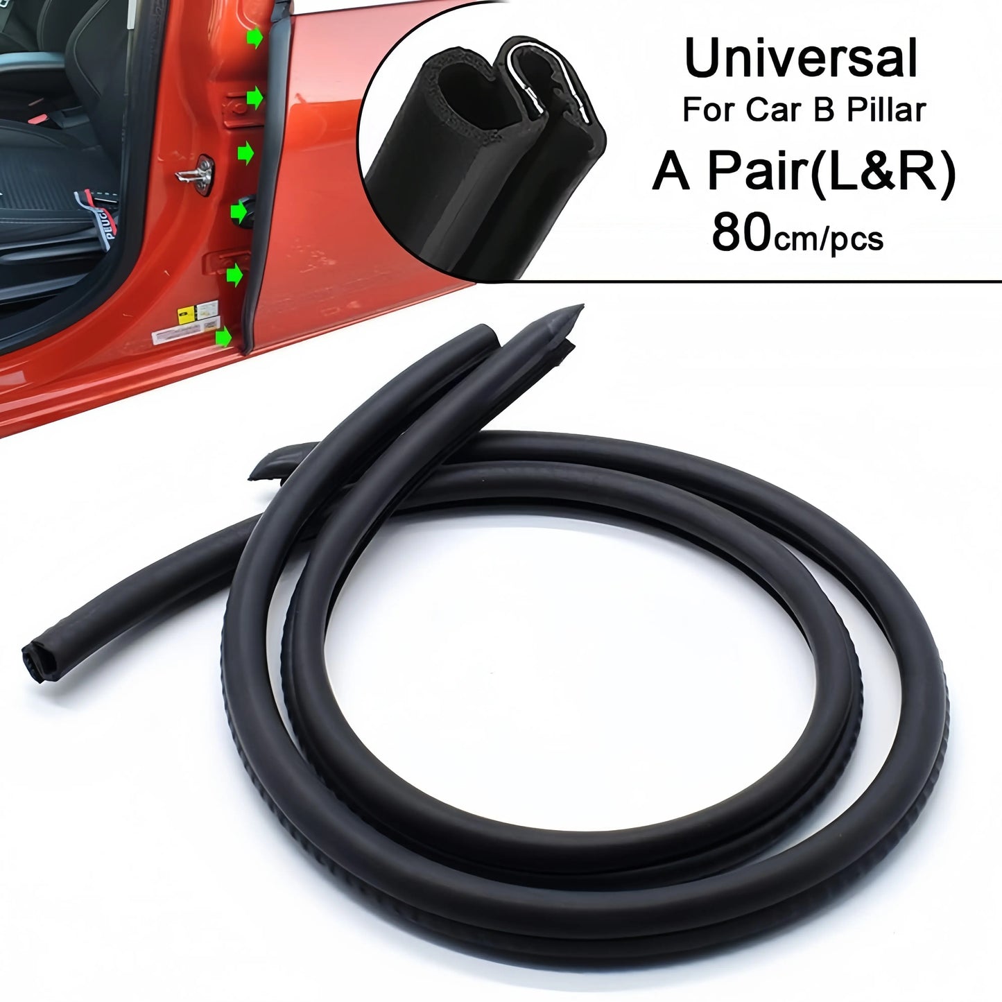 Car Door Seal Strip - EPDM Weather Stripping for Noise Reduction
