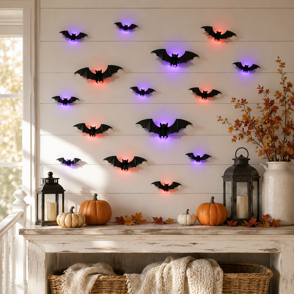 3D LED Bat Wall Lights for Halloween Decor