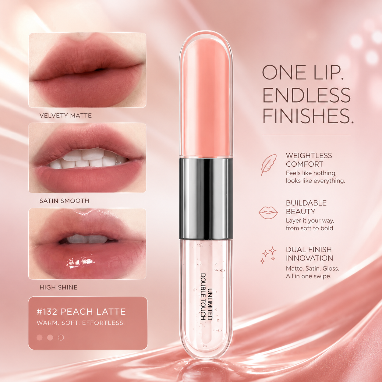 Dual End Long Lasting Liquid Lipstick