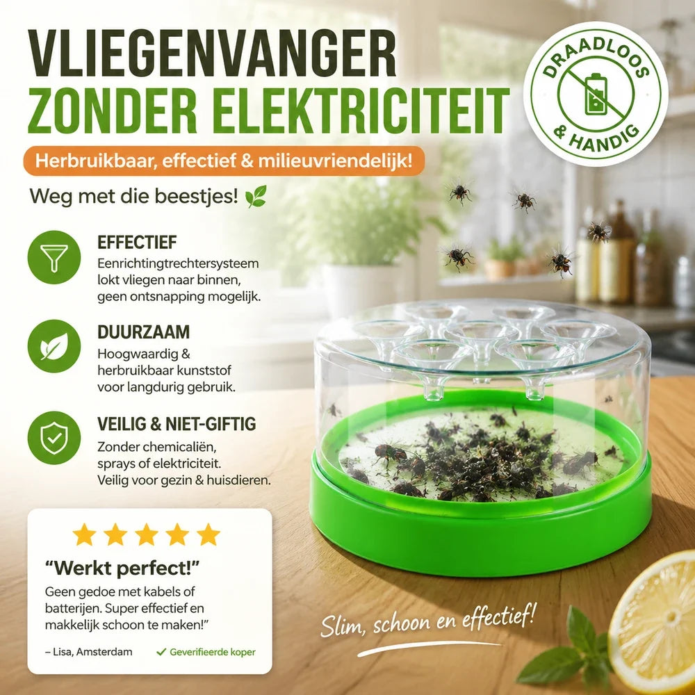Reusable Non-Electric Mosquito Fly Trap