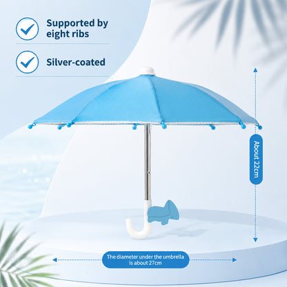 Universal Phone Umbrella Sun Shade Stand with Suction Cup