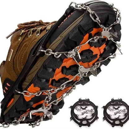 Lightweight Crampons Anti-Slip Traction Snow Grips  Ice Cleats for Shoes and Boots