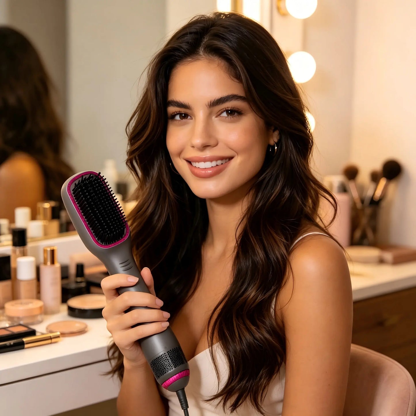 One-Step Hair Dryer and Styler All-in-One Brush for Smooth Hair
