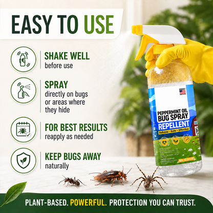 Natural Peppermint Oil Pet Bug Repellent Spray 16oz