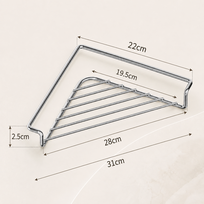 Stainless Steel Triangle Sink Drying Rack and Kitchen Organizer