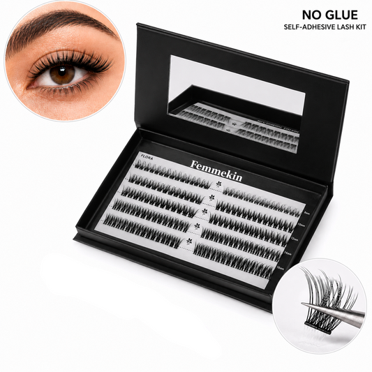 Femmekin No Glue Lash Kit - Self-Adhesive Eyelashes for Effortless Beauty