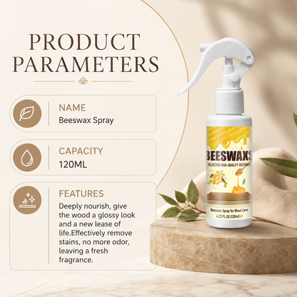Beeswax Wood Care Spray 120ml with towel