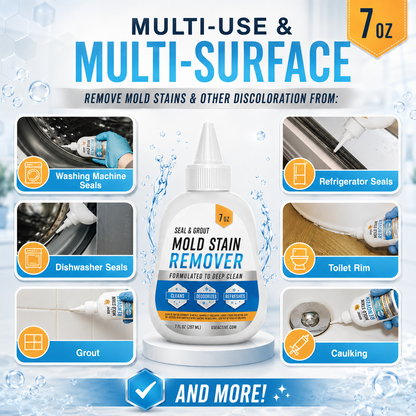 Mold and Stain Remover Gel for Washing Machine Seals and Bathroom