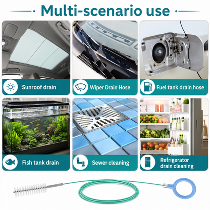 3PCS Flexible Car Sunroof Drain Cleaning Kit