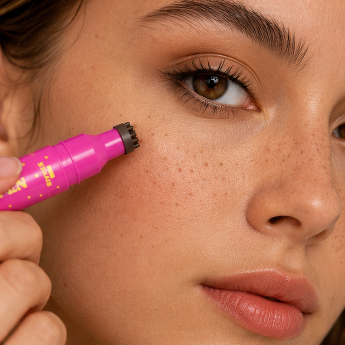 2 in 1 Waterproof Faux Freckle Stamp & Fine Tip Pen