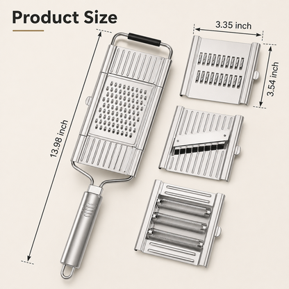 Stainless Steel 4 in 1 Multi-Purpose Vegetable Slicer