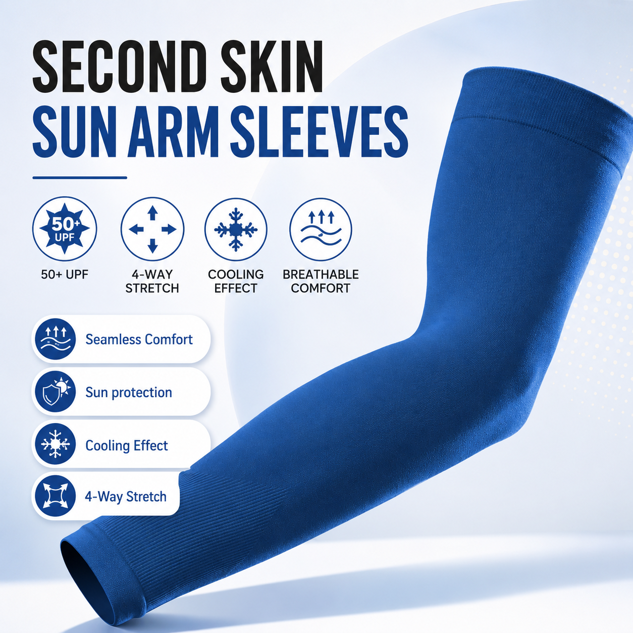 Cooling UPF 50+ UV Protection Arm Sleeves