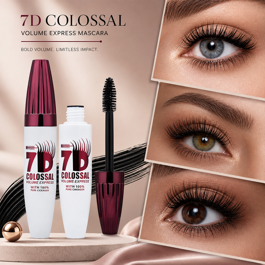 7D Waterproof Mascara 24H Long Lasting Volume & Curl