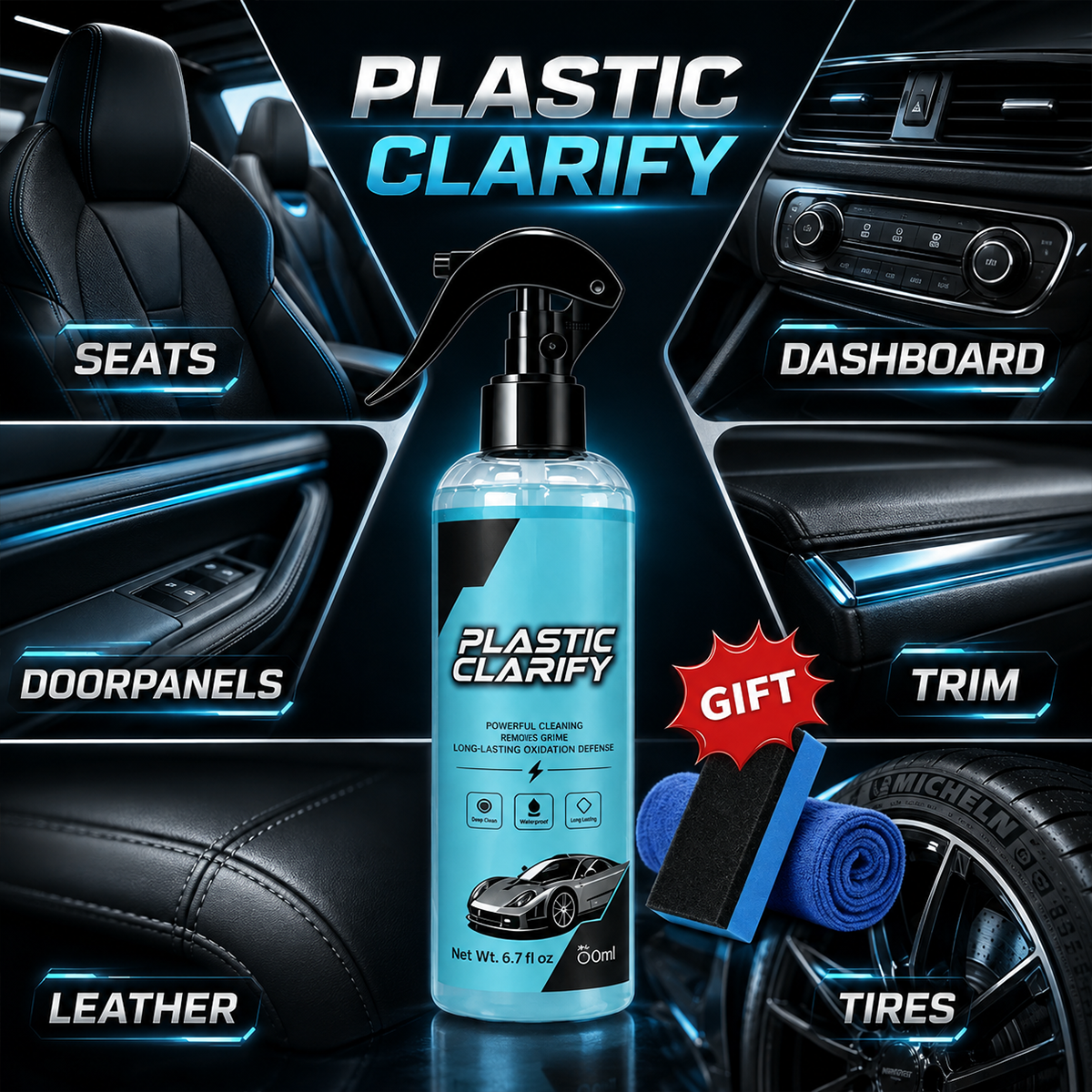 Car Plastic Shine and Restoration Polish