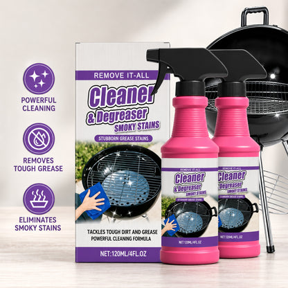 Heavy Duty BBQ Grill Cleaner Degreaser Spray for Grease and Smoky Stain Removal