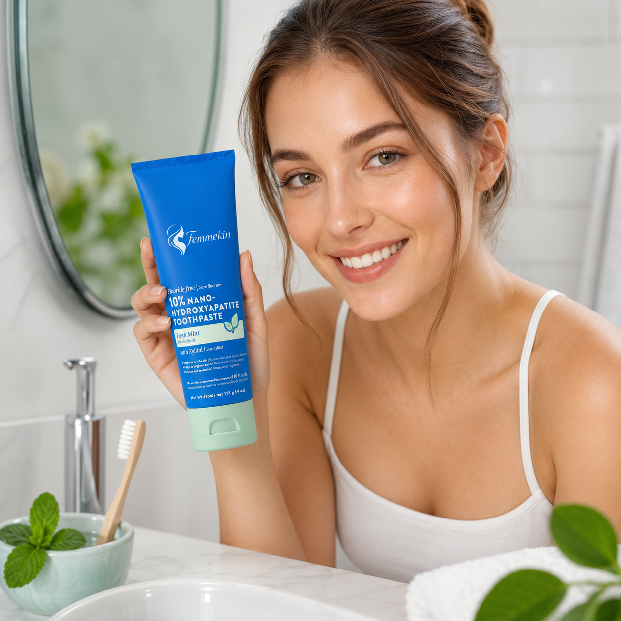 Fluoride Free Nano Hydroxyapatite Toothpaste with Fresh Mint