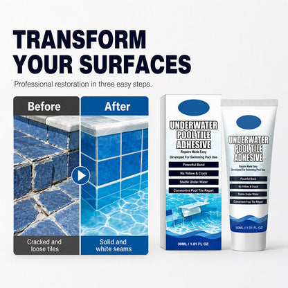 🥳2026 HOT SALE🥳💞50K+ SOLD!💦High Strength Underwater Pool Tile Adhesive🛠️