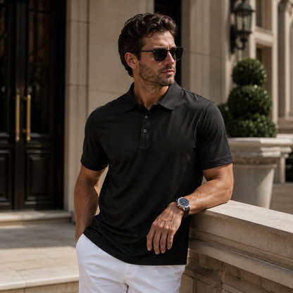 Men’s Polo Shirts - Soft Cotton, Short Sleeve Comfort