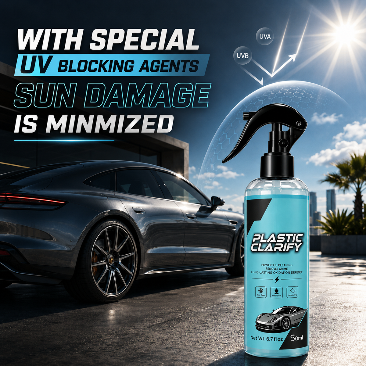 Car Plastic Shine and Restoration Polish