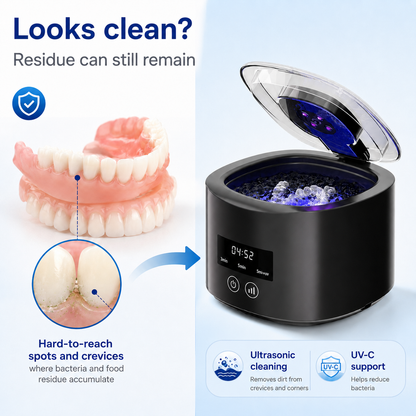 ❄️Summer Special: 50% Off! 🦷Denture Dome Ultrasonic & UV-C Cleaner—Fresher, cleaner dentures in just 5 minutes.