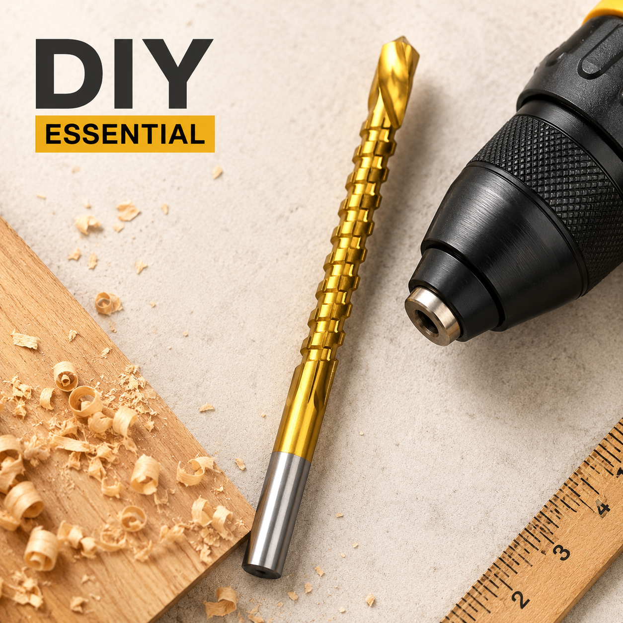 Titanium Coated Drill Bit Set for Metal and Wood