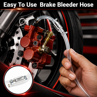 Car Brake Bleeder Hose Kit with One-Way Check Valve
