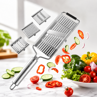 Stainless Steel 4 in 1 Multi-Purpose Vegetable Slicer