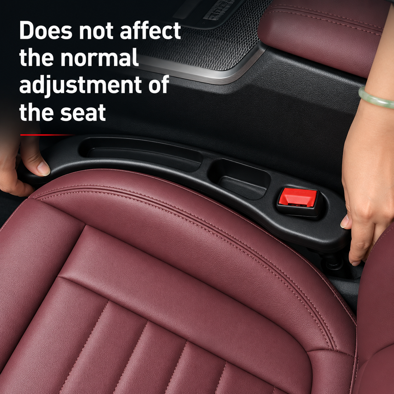 Leak Proof Car Seat Gap Filler Organizer