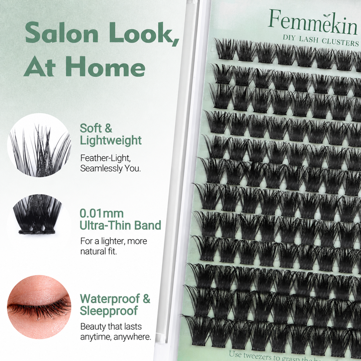 Femmekin Lash Clusters Kit - Soft Fluffy Lashes