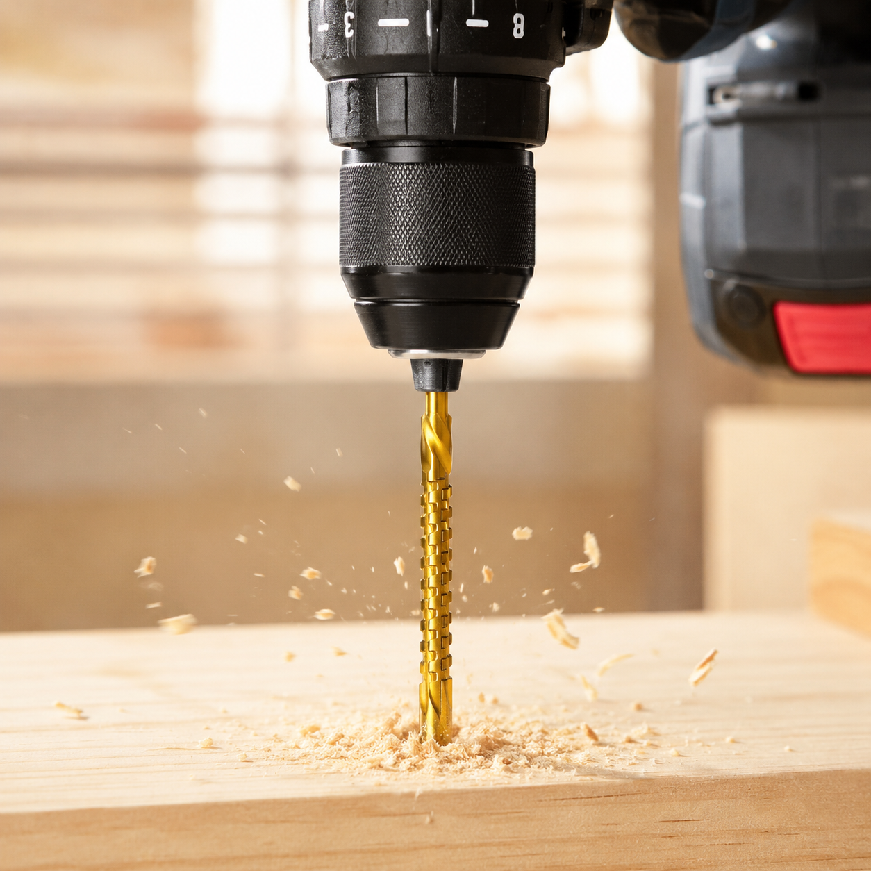 Titanium Coated Drill Bit Set for Metal and Wood