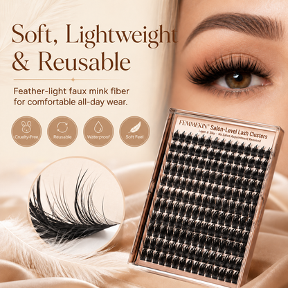 Femmekin Spiky Manga Lash Clusters 160 Pcs Faux Mink Eyelashes