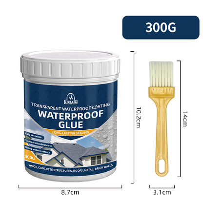 💧35oz Water-Based Transparent Waterproof Coating | Invisible Clear Sealant | Self-Leveling Waterproof Seal for Roof, Brick, Concrete, Wood &amp; Metal Surfaces