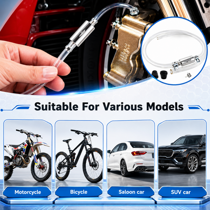 Car Brake Bleeder Hose Kit with One-Way Check Valve