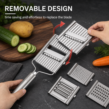 Stainless Steel 4 in 1 Multi-Purpose Vegetable Slicer