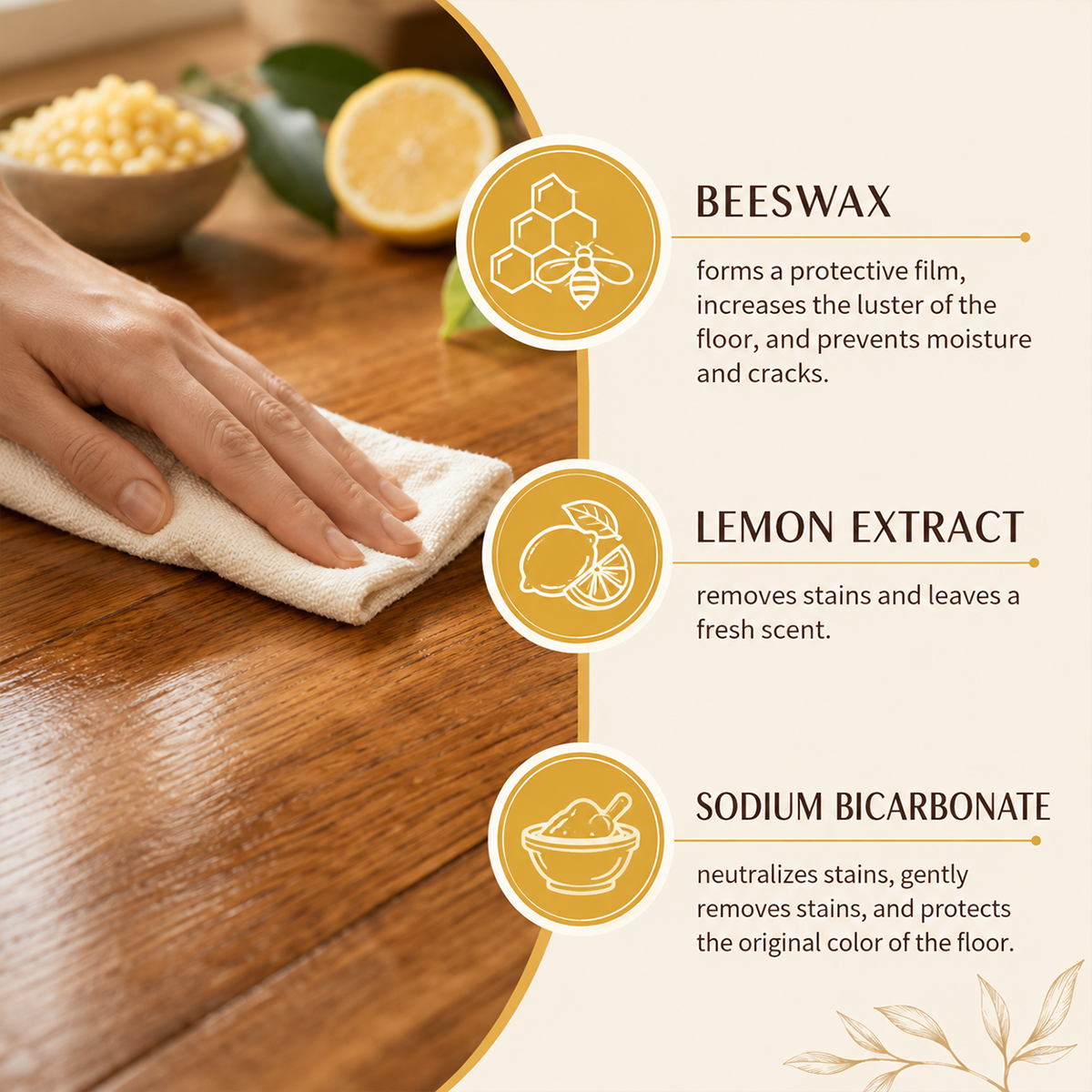 Beeswax Wood Care Spray 120ml with towel