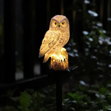 Waterproof Solar Owl Light – LED Pathway Light for Lawn, Garden & Outdoor Decor