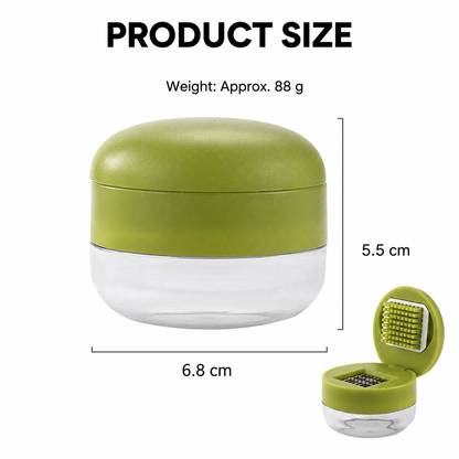 One-Press Garlic Chopper with Storage Container