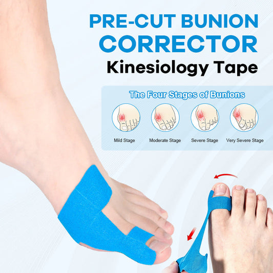 Precut Bunion Corrector Tape for Big Toe Support and Pain Relief