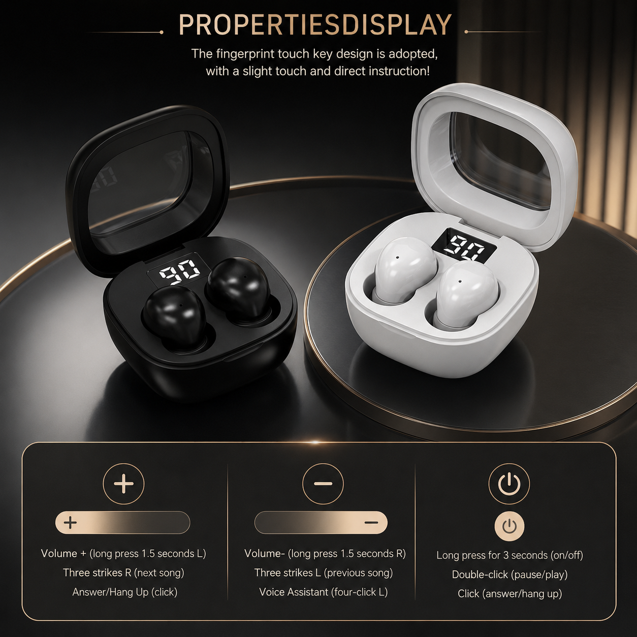 Ultra Small Invisible Sleep Earbuds for Side Sleepers with 25 Hour Battery