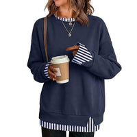 Navy blue stripes