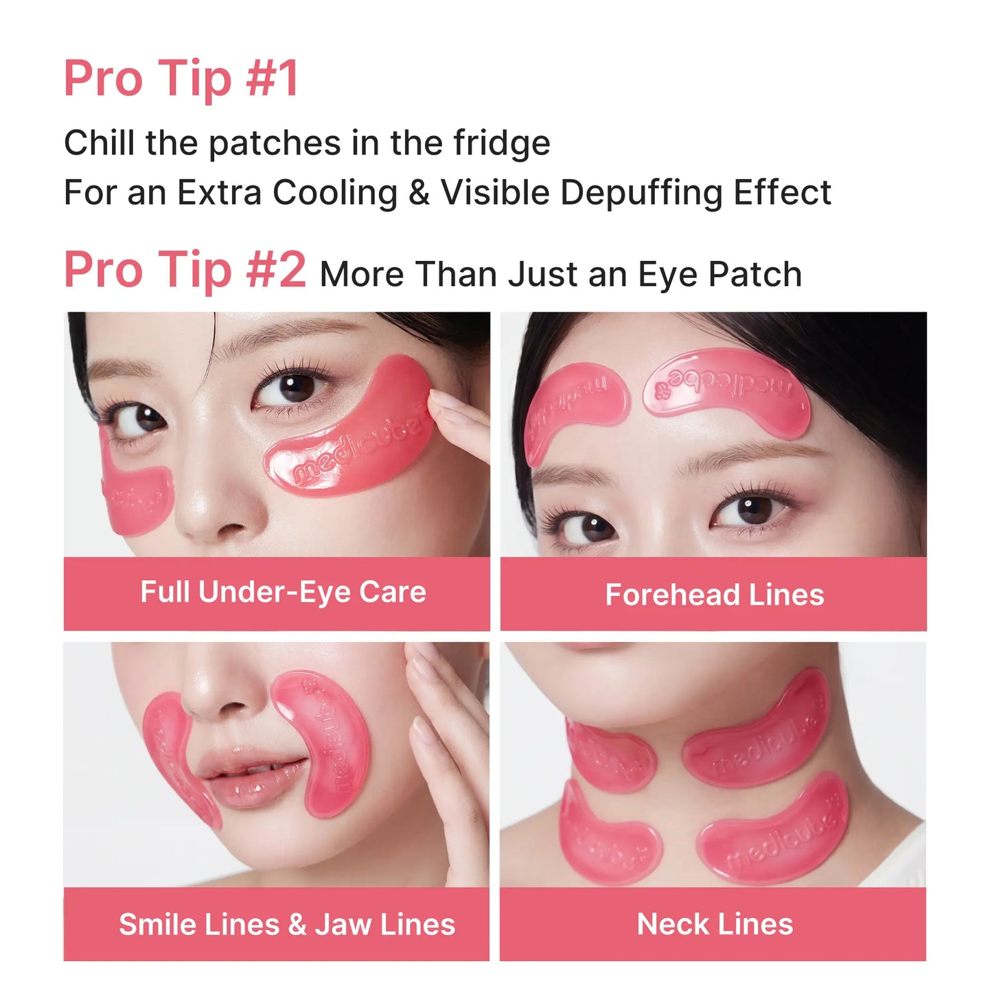 [NEW] [medicube] PDRN Pink Collagen Jelly Eye Mask | Hydrogel Eye Patches with PDRN, Collagen, NAD | Refreshing for Puffy, Tired Eyes | Firming for Look of Wrinkles, Fine Lines | Korean Skincare (6/28/50 Pairs)