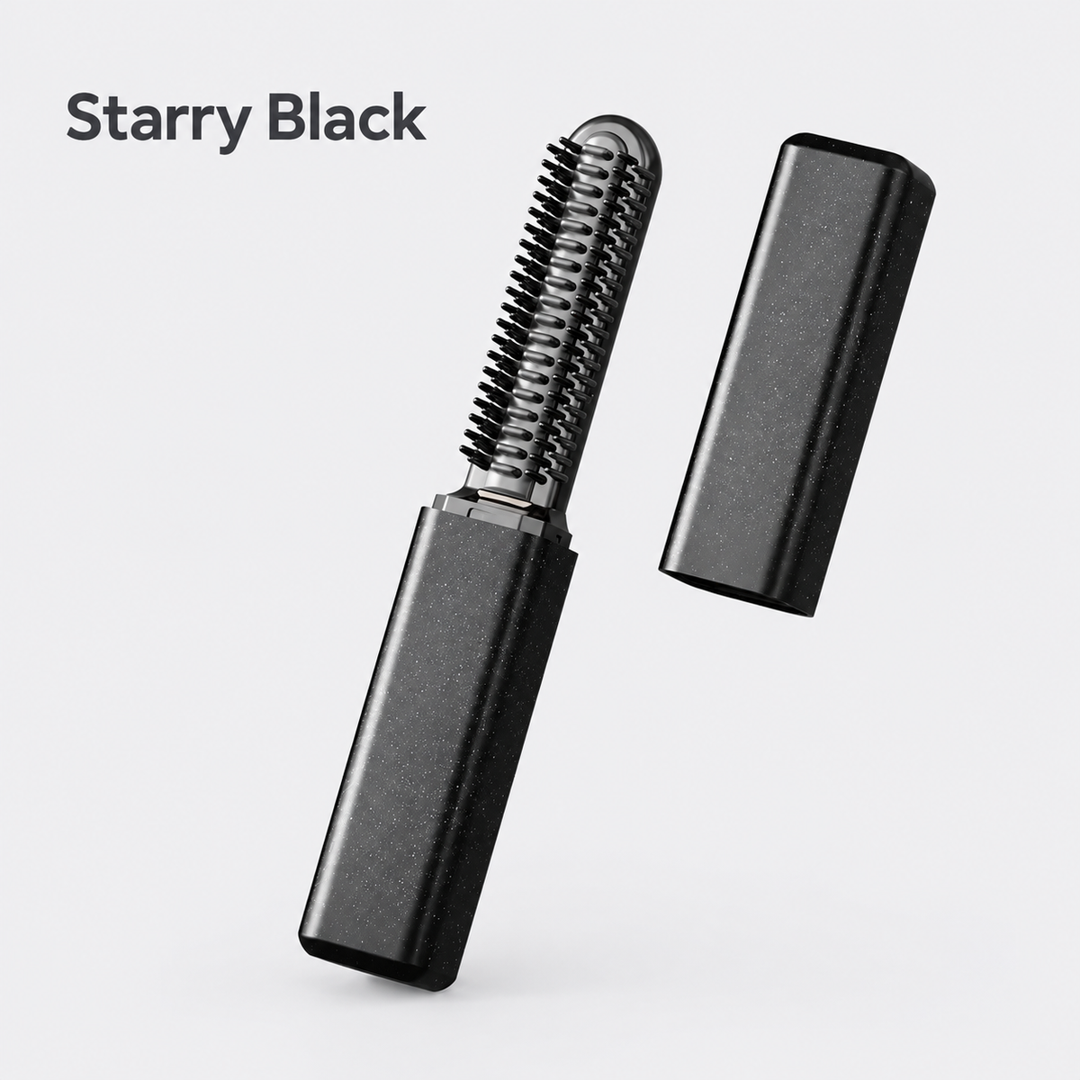 ✨ Mini Cordless Heated Styling Brush – Portable Hair Touch-Up Tool for Bangs, Face-Framing Pieces & Ends