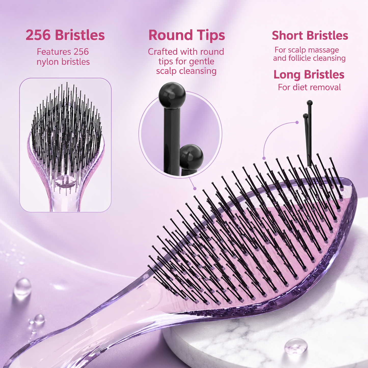 Detangling Hair Brush – Smooth & Painless Styling